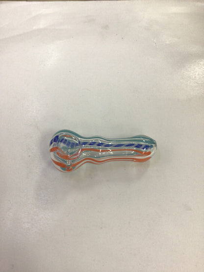 Hand pipe- blue & orange