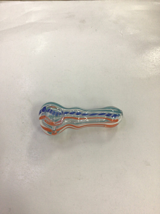 Hand pipe- blue & orange