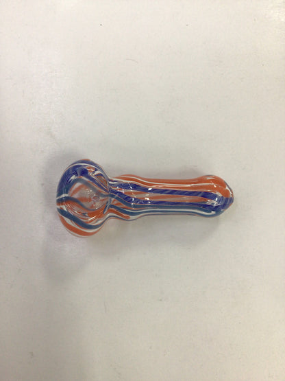 Hand pipe- orange and blue