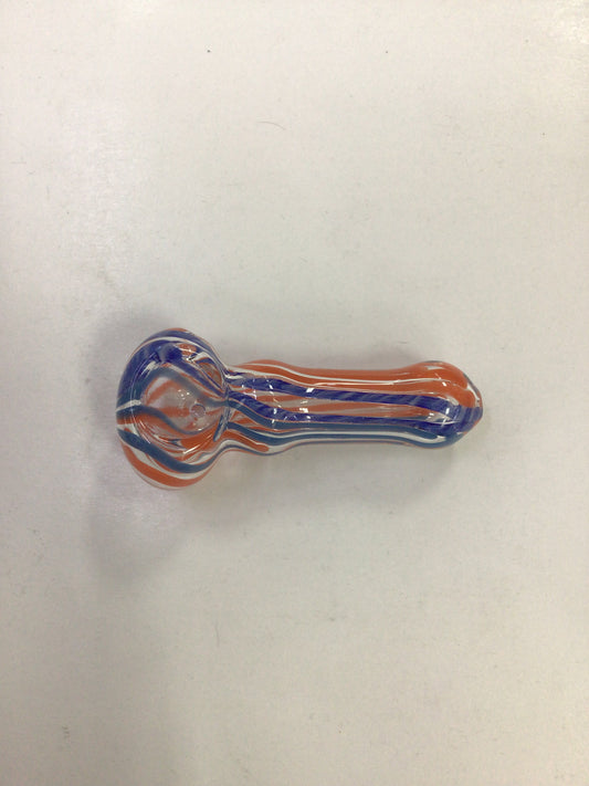 Hand pipe- orange and blue