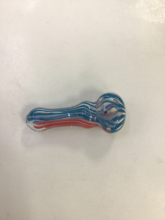 Hand pipe - red and blue
