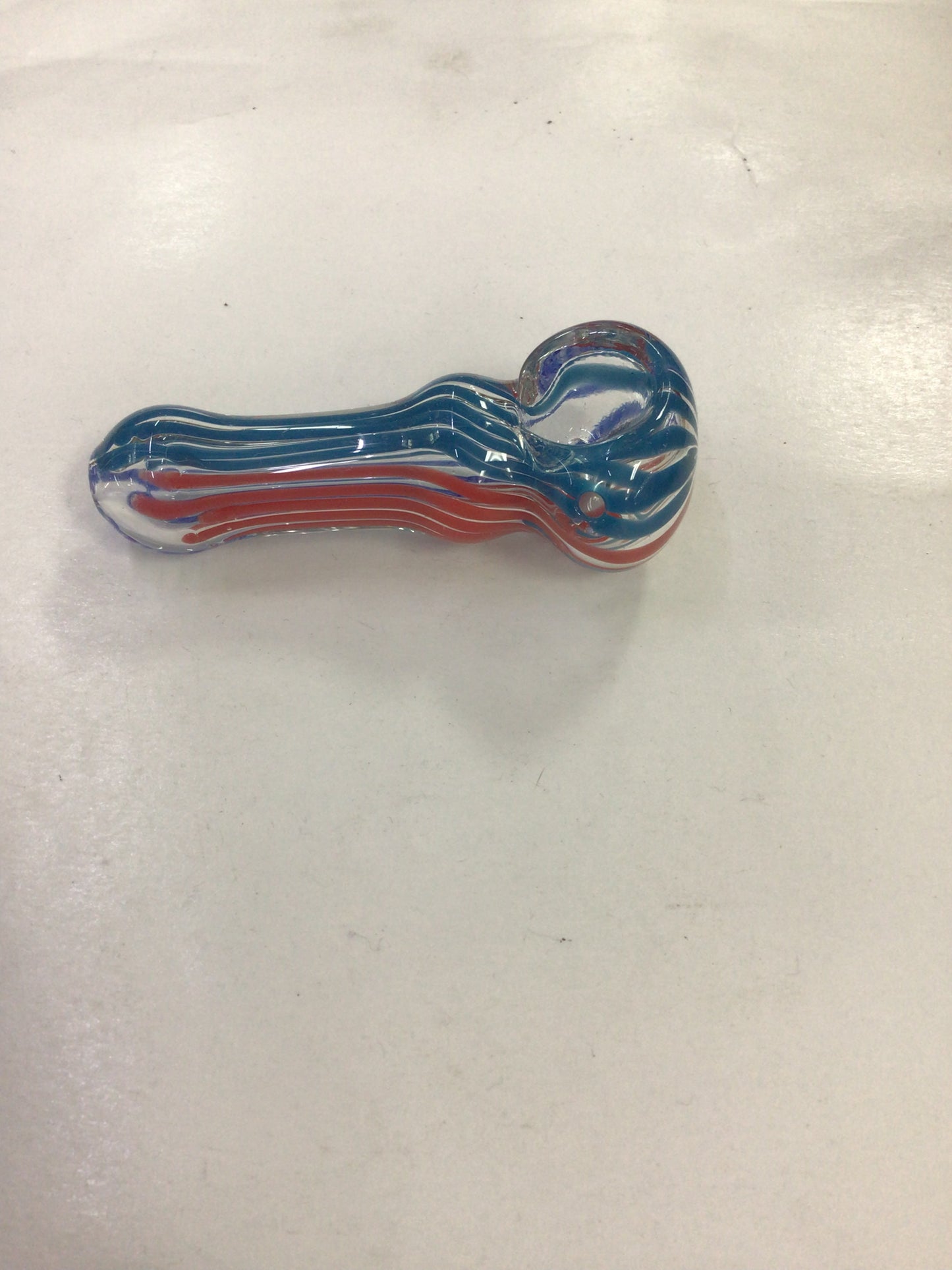 Hand pipe - red and blue