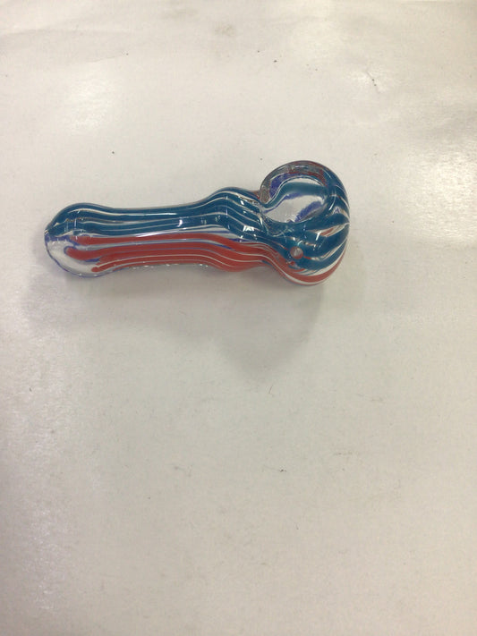 Hand pipe - red and blue