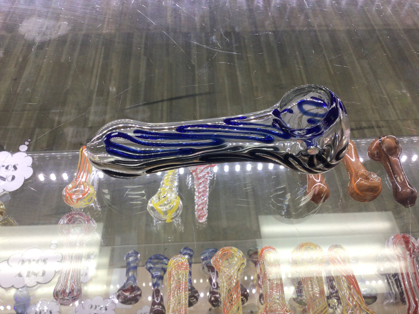 Hand pipe- blue and black