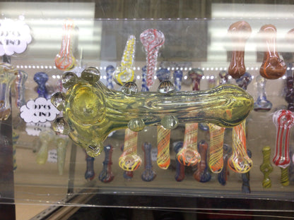 Hand pipe- clear yellow