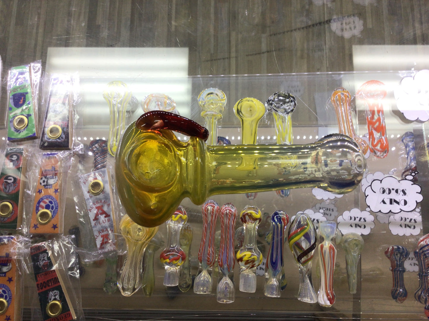 Hand pipe - yellow and orange