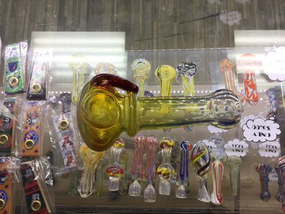 Hand pipe - yellow and orange