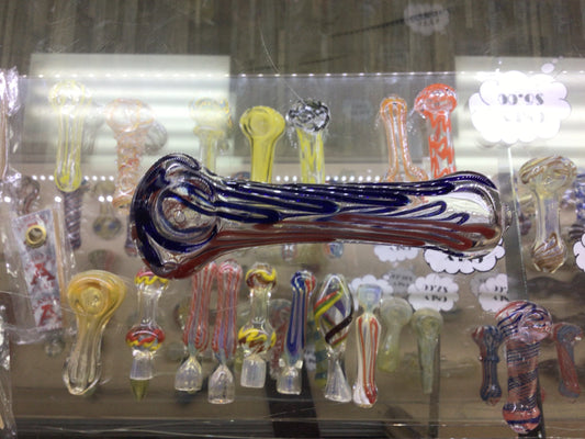 Hand pipe- red and blue