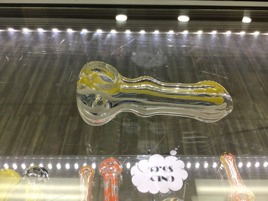 Hand pipe- yellow, white, and blue