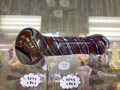 Hand pipe- red and blue