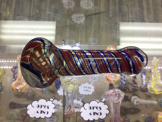 Hand pipe- red and blue
