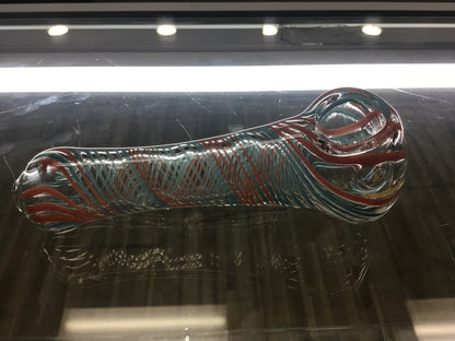 Hand pipe- blue and orange