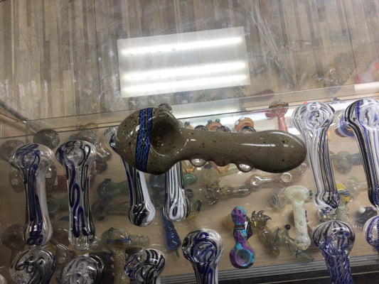 Hand pipe- blue and brown
