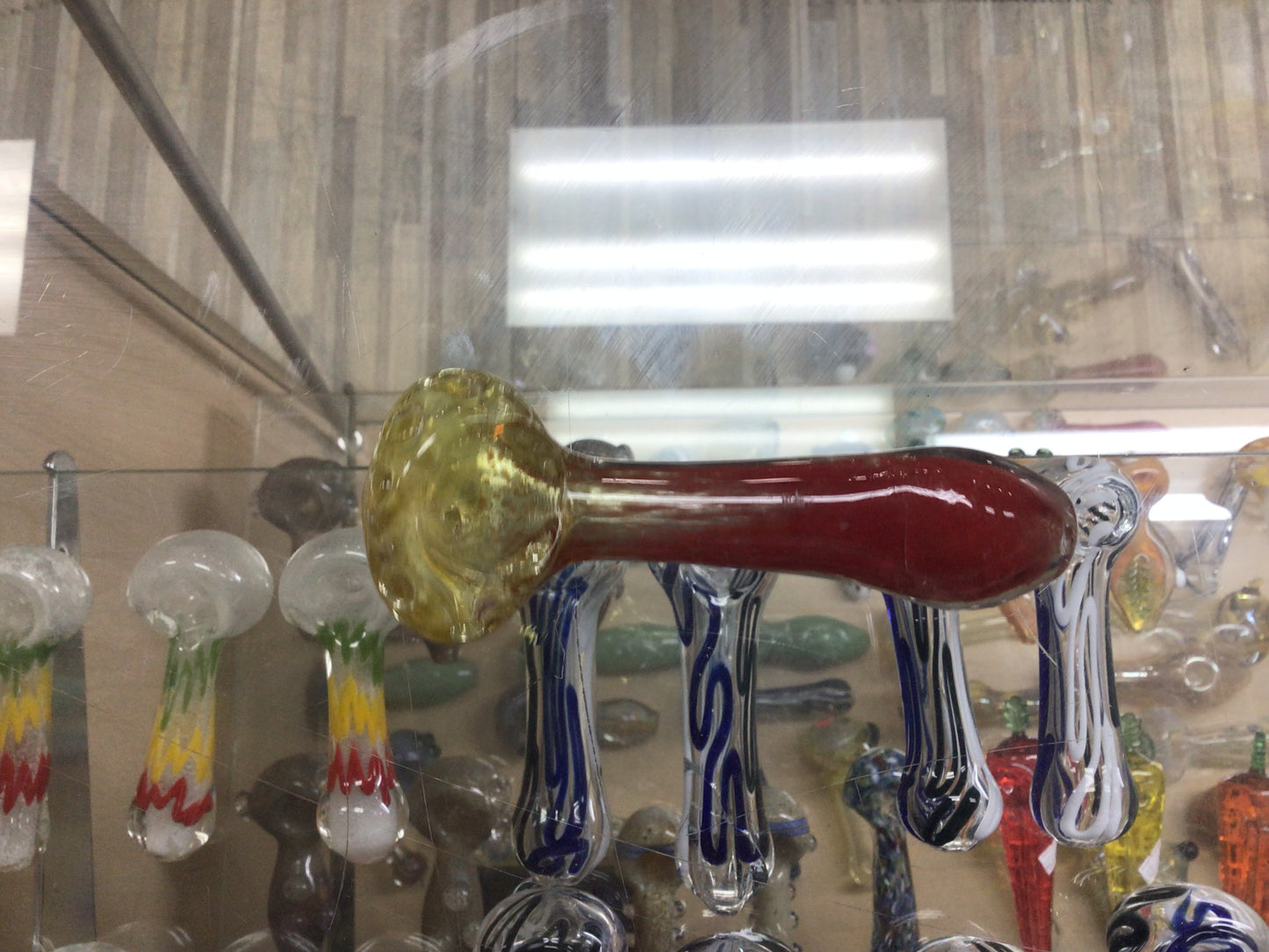 Hand pipe- yellow and red