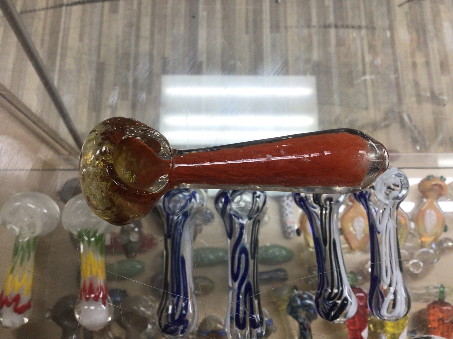 Hand pipe- orange and red