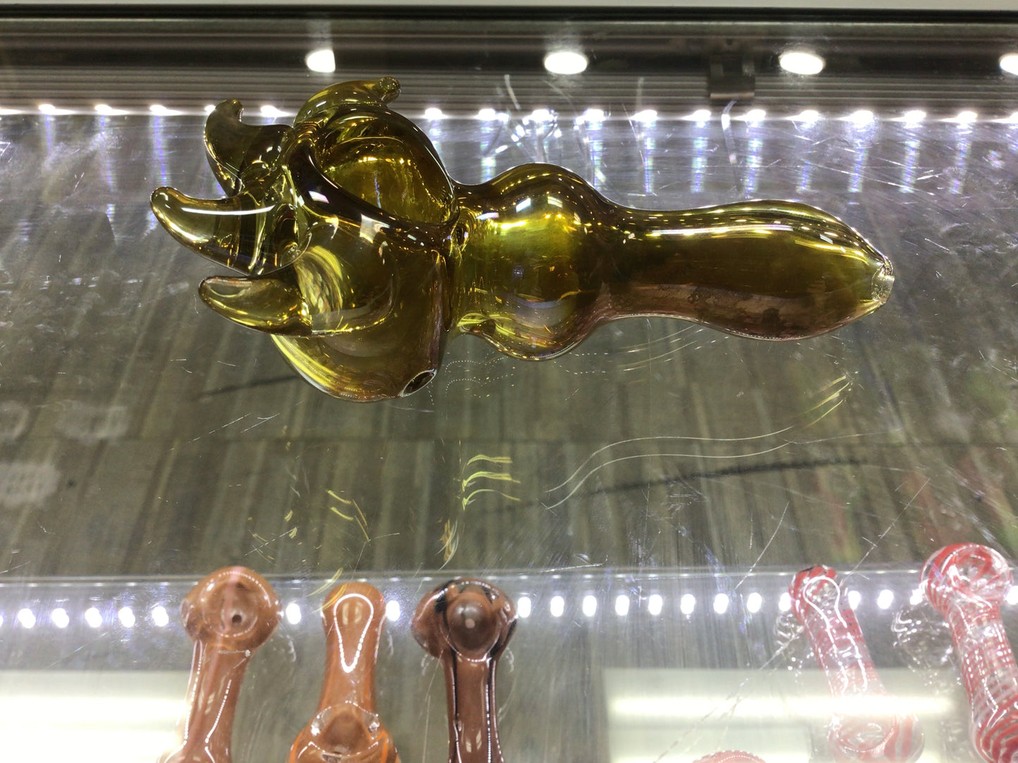 Hand pipe- golden color