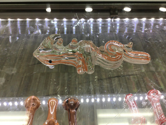 Hand pipe- orange dragon