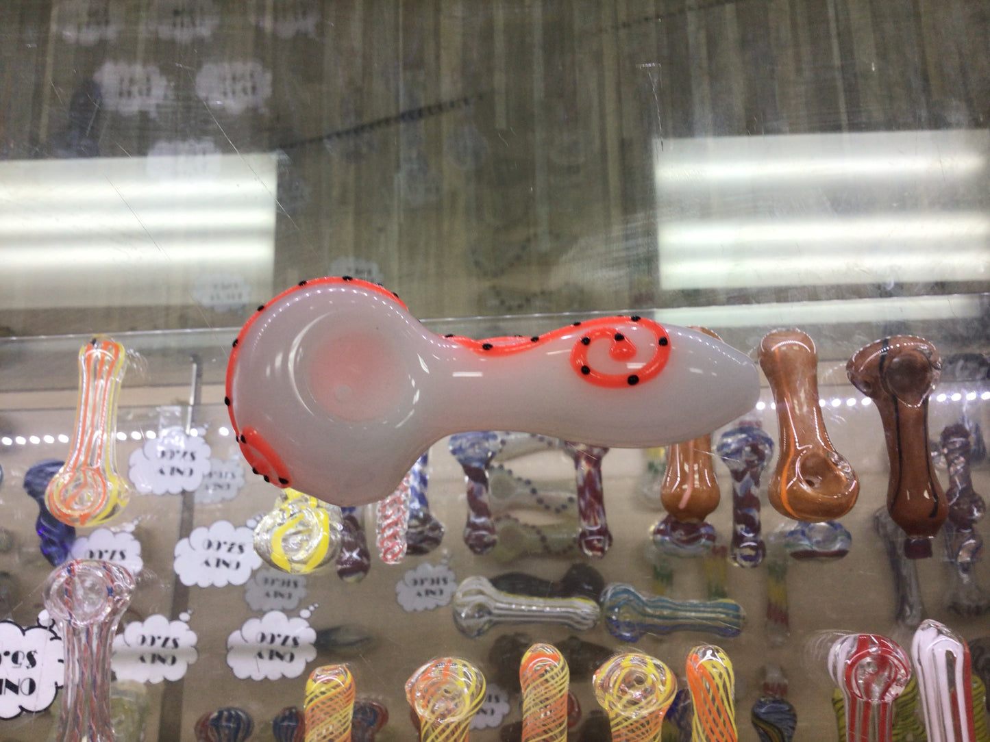 Hand pipe- orange octopus