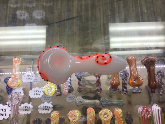 Hand pipe- orange octopus