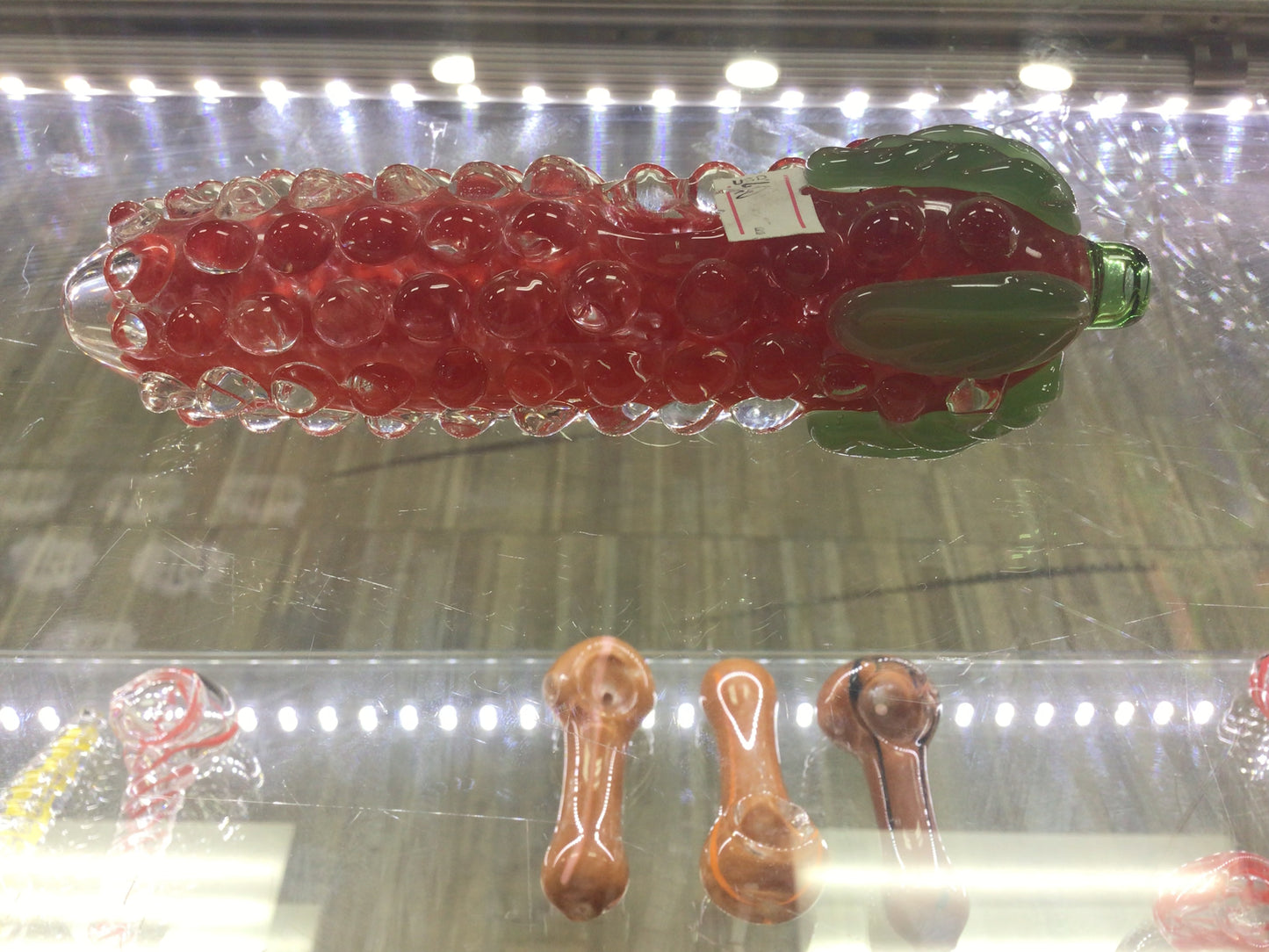 Hand pipe- red and green