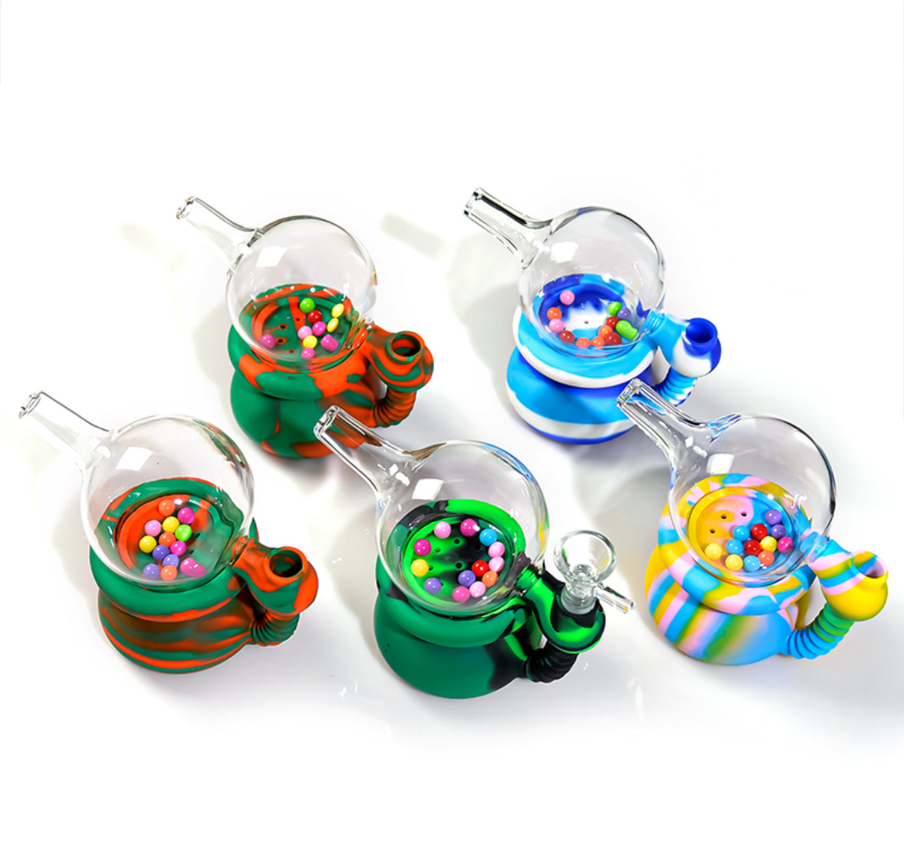 BUBBLEGUM DISPENSER SILICONE WATER PIPE