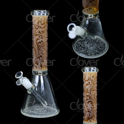 7 MM - GLASS WATER PIPE - 14 INCH