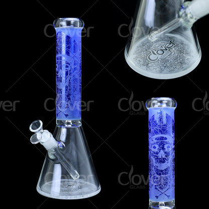7 MM - GLASS WATER PIPE - 14 INCH