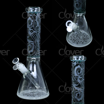 7 MM - GLASS WATER PIPE - 14 INCH
