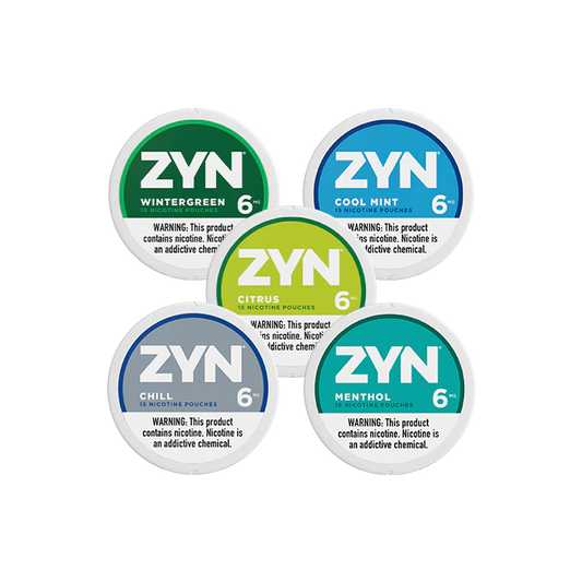 ZYN- NICOTINE POUCHES - 6 MG