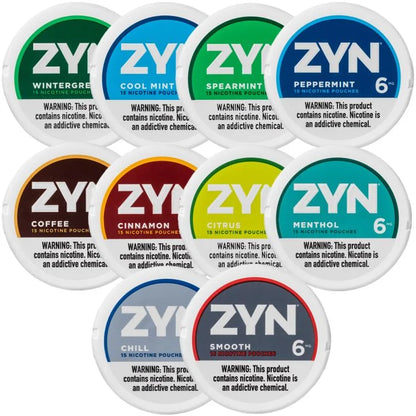 ZYN- NICOTINE POUCHES - 6 MG